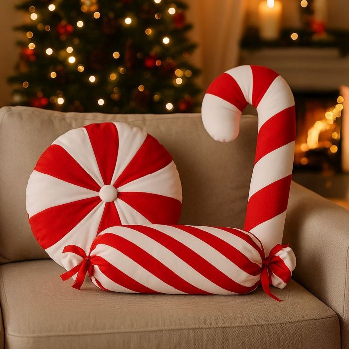 Cuscino VOID Natale Cono Abete 40x40 Cm – Federa Impermeabile Per Esterno/Interno, Cucita In Germania - 3