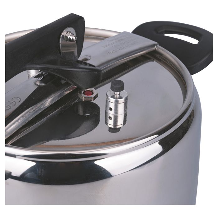 Pentola In Acciaio Inox Con Coperchio In Acciaio Inox, 35 L, Fondo