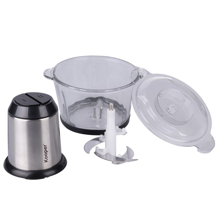 Tritatutto Elettrico LINKChef Con Ciotola In Vetro 1,5L E Lame In Acciaio 3 Livelli – 2 Velocità Per Carne E Verdure