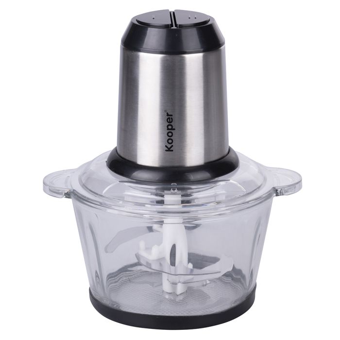 Tritatutto 600 W, LINKChef Tritatutto Elettrico, 4 Lame in Acciaio Inox, Ciotola in Acciaio Inox