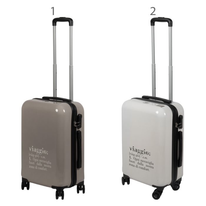 Valigia Sottovuoto Con Pompa 20 Pollici – Trolley 4 Ruote 360° Silenziose, Rigida E Leggera Con Borsa Inclusa (Bianco)