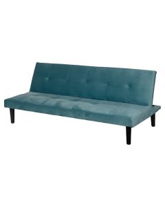 Divano letto 2 posti 166x77x65,5 cm, verde lago, Sibilla