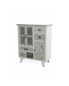 Mobiletto in legno 5 cassetti e 3 sportelli
