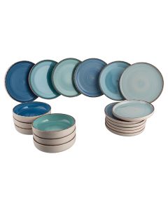 Servizio piatti 18 pezzi, Baita Acqua Modern