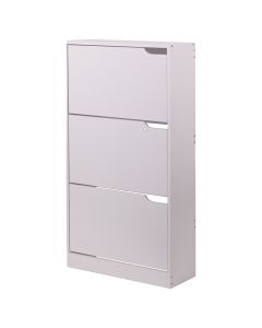 Scarpiera 3 ante a ribalta 60X23X115 cm, bianco