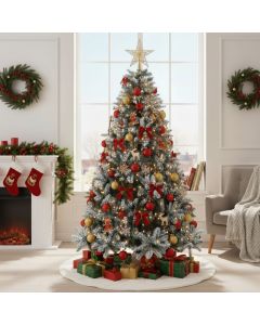 Albero di Natale innevato circa 1200 rami h. 230 cm, Himalaya Santa's House