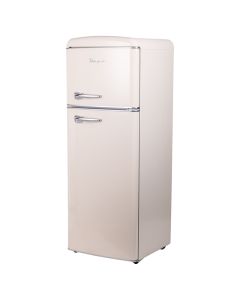 Frigorifero vintage doppia porta 240 L 54,6x55,4x148,7cm, avorio, Kooper