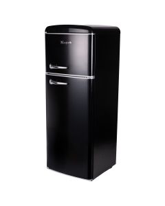 Frigorifero vintage doppia porta 240 L 54,6x55,4x148,7cm, nero, Kooper