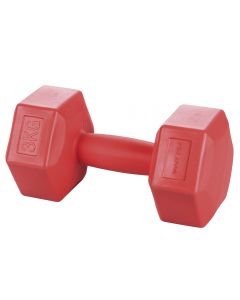 Manubrio fitness 3 Kg, rosso, FitLover
