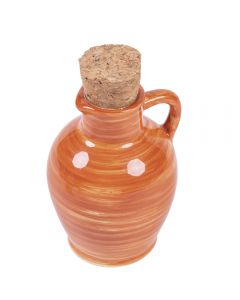 Anfora mini oliera in ceramica tappo in sughero, Masseria