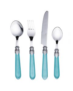 Set 24 posate, impugnatura blu, Imperial Ocean