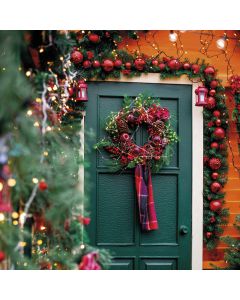 Festone 180 rami con bacche e pigne l. 270 cm, Santa's House