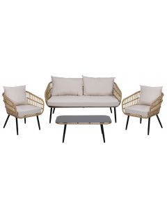 Set giardino effetto rattan