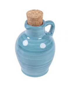 Anfora mini oliera in ceramica tappo in sughero, Masseria