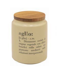 Barattolo aglio in gres