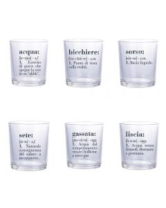 Set 6 bicchieri acqua 360 ml, Victionary