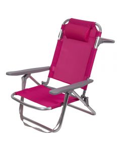 Spiaggina mare con cuscino e braccioli fucsia, Brasile Esté