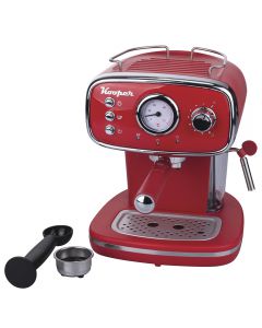 Macchina automatica caffè espresso rossa 1100 W, Kooper