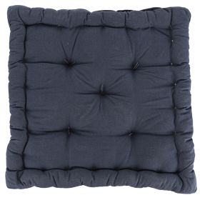 Cuscino materasso blu scuro 100% cotone