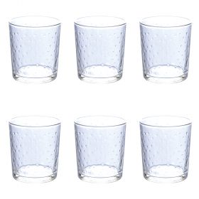 Set 6 bicchieri 270 ml in vetro, Light Bubble