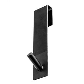 Appendino per box doccia in acciaio inox, fondo gommato, nero, Sìordine