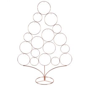 Albero di Natale in ferro h. 96 cm, rose gold, XMas