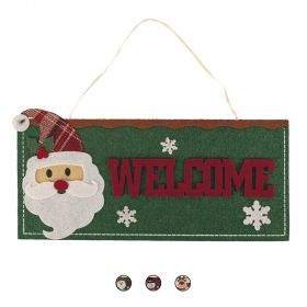 Fuoriporta natalizio Welcome in feltro, Santa's House