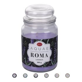 Candela grande profumata 500 gr, Aquae Roma Sibilla