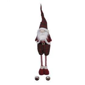 Gnomo natalizio gambe estensibili 90-120 cm, Santa's House