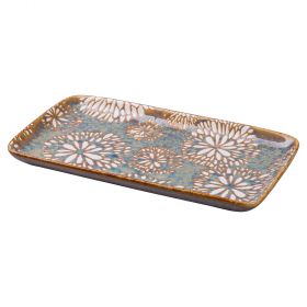 Vassoio rettangolare 23x12,3 cm in ceramica, Reactive