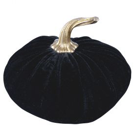 Zucca decorativa nera grande