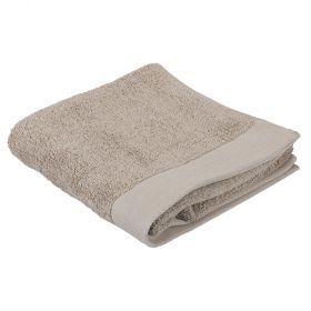 Asciugamano in morbidissimo cotone nocciola 50x100 cm, Sibilla
