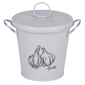 Secchiello porta aglio con coperchio, grigio, Idee