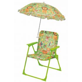 Sedia bimbo con ombrello, decoro new jungle