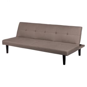 Divano letto 2 posti 166x77x65,5 cm, grigio chiaro, Sibilla