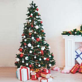 Albero di Natale bacche rosse 790 rami h.180 cm