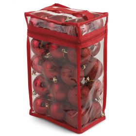 Set 30 palle di Natale rosse assortite Ø 6 cm, Santa's House