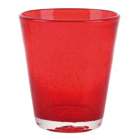 Bicchiere acqua rosso 330 ml, Cancun Satin