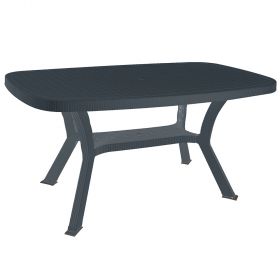 Tavolo 177x86 cm in plastica (pp), antracite, Ulisse Elite