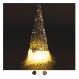 Gnomo natalizio con led e cappello glitter, XMas Trendy