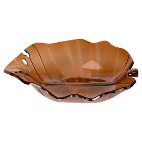 Ciotola foglia 22, 5x19 cm 400 ml, ambra, La Cucina