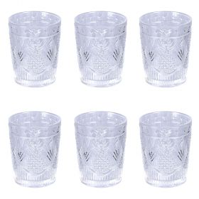 Set 6 bicchieri acqua 250 ml in vetro, Piña Colada
