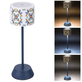 Lampada da tavolo touch ricaricabile, bianco, Costiera
