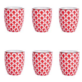 Set 6 tazzine caffè 90 ml in gres, Confusion