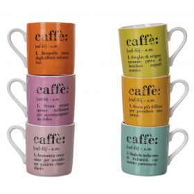 Set 6 tazzine caffè 90 ml