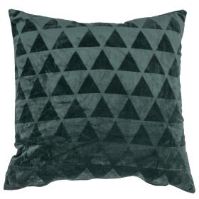 Cuscino arredo 43x43 cm in tessuto effetto velluto, verde, Xmas
