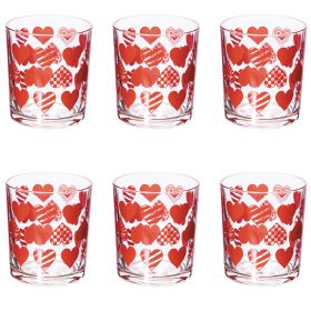 Set 6 bicchieri acqua in vetro 270 ml