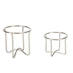 Set 2 porta uovo oro in metallo, Gold