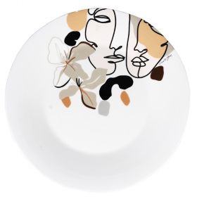 Piatto da portata tondo in ceramica