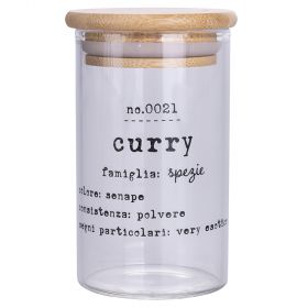 Barattolo curry 200 ml, coperchio in bamboo, Identikit